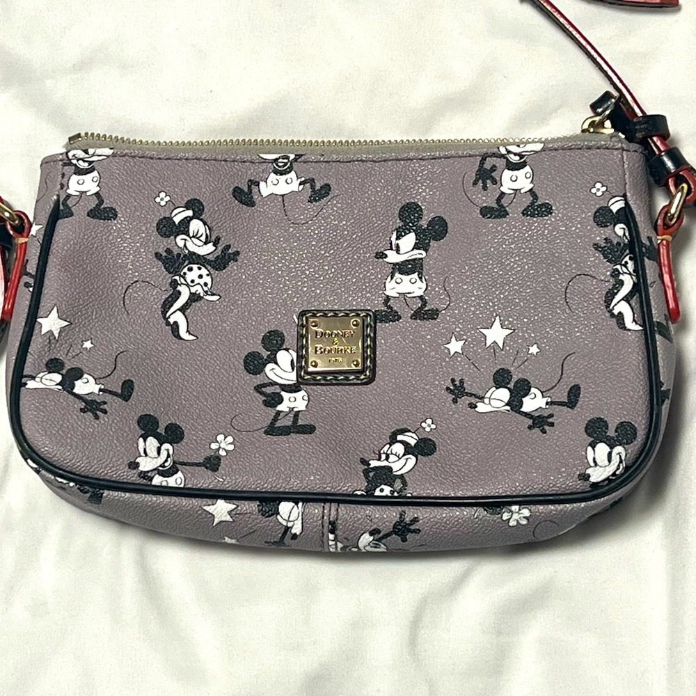 LIKE NEW, Disney Dooney & Bourke Bag - Retro Mickey & Minnie - Pouchette